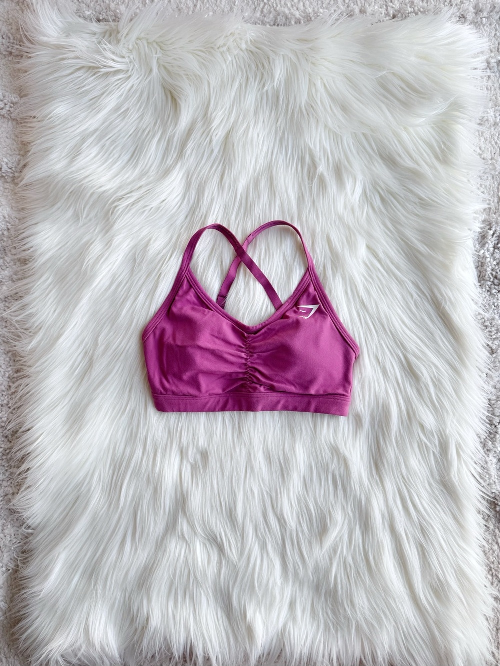 Gymshark Ruched Criss Cross Back Sports Bra